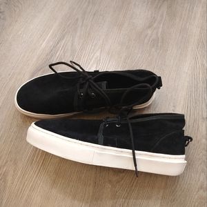 Clearweather Black Suede Skateboard Shoes. Size 8